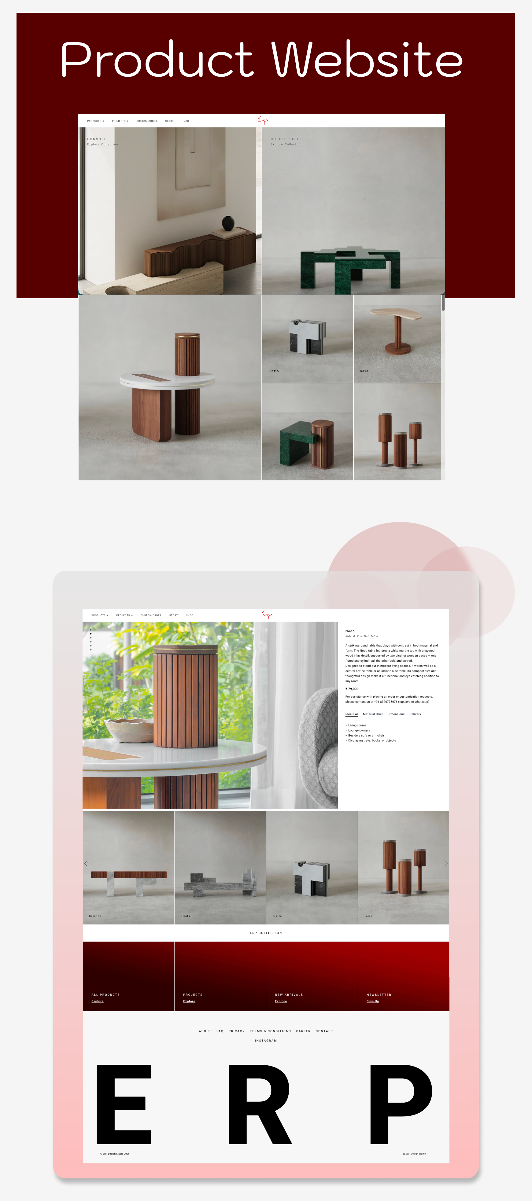 ERP Design Studio website homepage